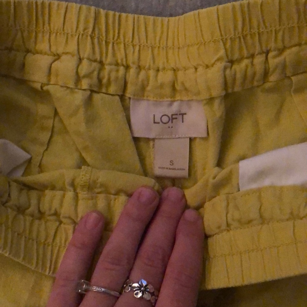 Chartreuse green shorts